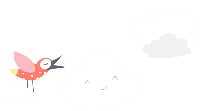 uccelli e nuvole raggio di sole